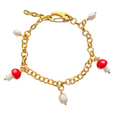 Pearl Mushroom Bracelet Glückspilz