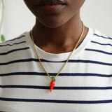 Murano Glass Chili Necklace