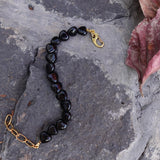 Black Tourmaline Heart Bracelet