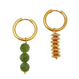 Green Jade Earrings Urla