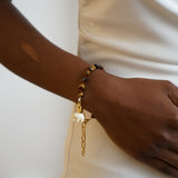 Tiger Eye Pearl Bracelet Simson