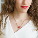 Red Murano Glass Evil Eye Necklace Nazar