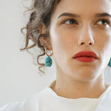 Turquoise Hoop Earrings Tabitha