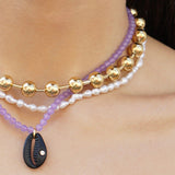 Black Shell Necklace Kamari
