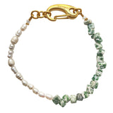Green Jade Pearl Bracelet Texas