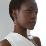 Turquoise Hoop Earrings Lena