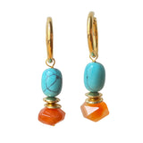 Turquoise Hoop Earrings Lena