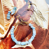 Aquamarine Drop Earrings Courage