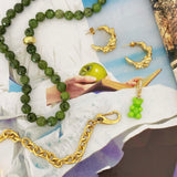 Chunky Chain Pearl Bracelet Paula
