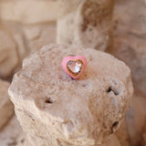 Pink Enamel Ring Misha