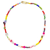 Gemstone Pearl Necklace Positano