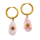Moonstone Earrings Sun