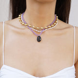 Black Shell Necklace Kamari