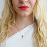 Cross Pearl Necklace Bella