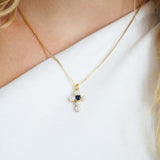 Cross Pearl Necklace Bella
