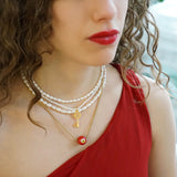 Red Murano Glass Evil Eye Necklace Nazar