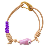 Ceramic Fish Leather Bracelet Ocean