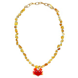 Murano Glass Necklace Holy Crab!