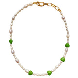 Heart Pearl Necklace Ray