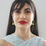 Murano Glass Lemon Earrings