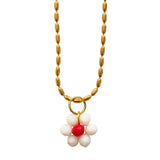 The Cherry Daisy Necklace
