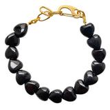 Black Tourmaline Heart Bracelet
