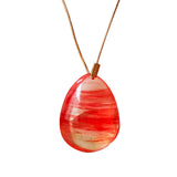 Red Melting Stone Necklace