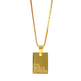 Necklace The World Is Yours