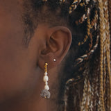 Elephant Pearl Dangle Earrings