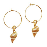 Shell Hoop Earrings Valletta