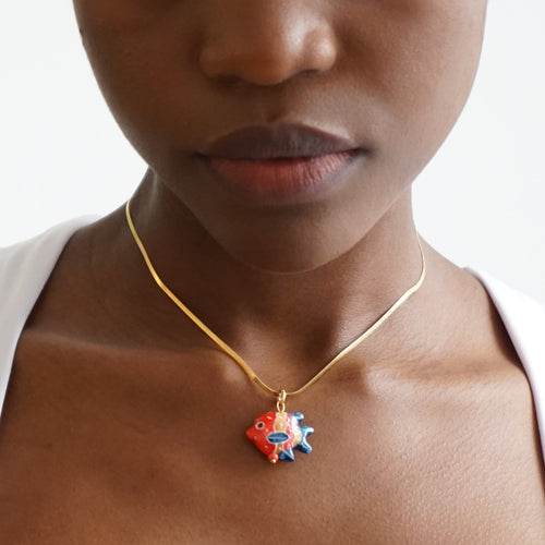 Ceramic Fish Necklace Martin
