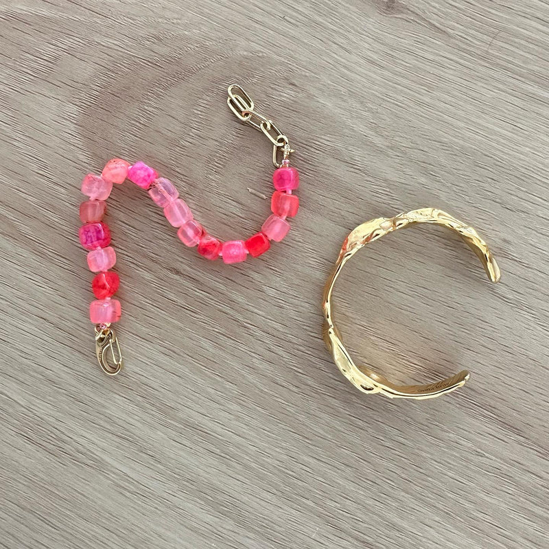 Pink Agate Bracelet Kendall