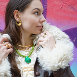 Green Shell Necklace Sienna