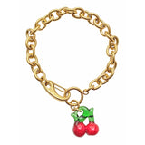 Murano Glass Cherry Bracelet
