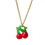 Murano Glass Cherry Necklace