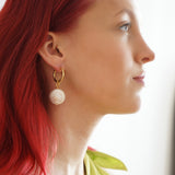 Concha Shell Hoop Earrings
