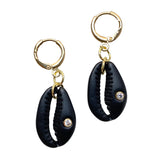 Black Shell Earrings Kamari