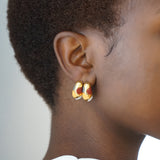 Enamel Earrings Marianne