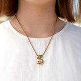 Bubble Initial Necklace