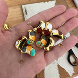 Enamel Earrings Marianne