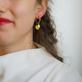 Murano Glass Lemon Earrings