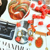 Red Elephant Hoop Earrings