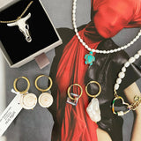 Concha Shell Hoop Earrings