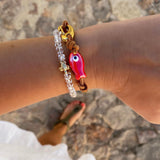 Ceramic Fish Leather Bracelet Ocean