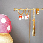 Pearl Hoop Earrings Glückspilz