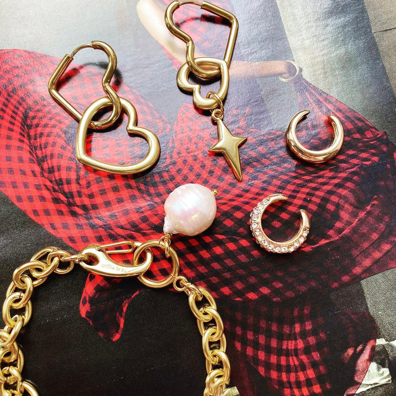 Chunky Chain Pearl Bracelet Paula