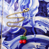 Murano Glass Cherry Necklace