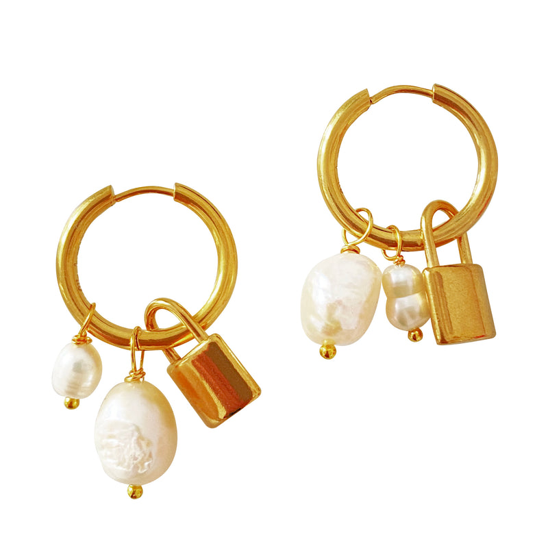 Earrings Love Lock