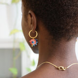 Ceramic Fish Hoop Earrings Martin