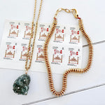 Bold Golden Beaded Necklace Monopoli